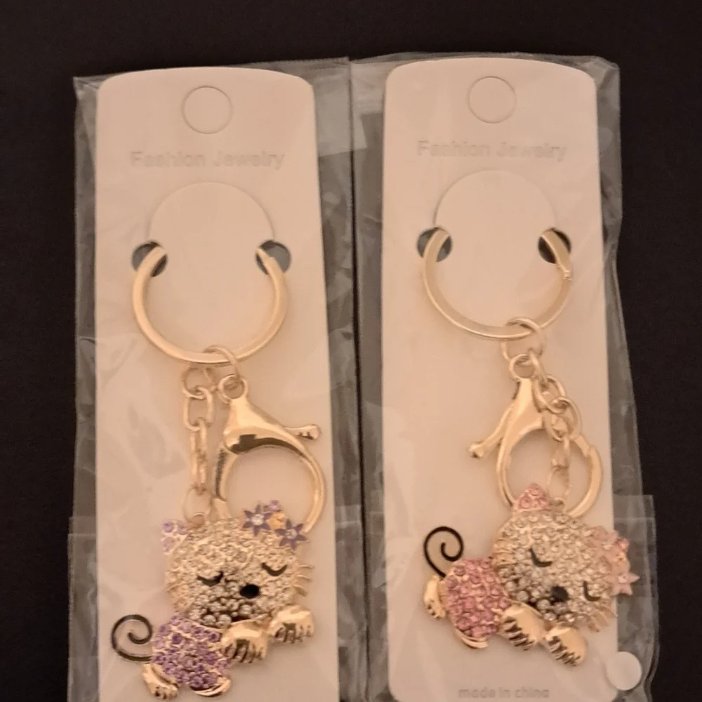 Cat Key Charm (pick 1) NWT, pink one available in a bundle list or request here.